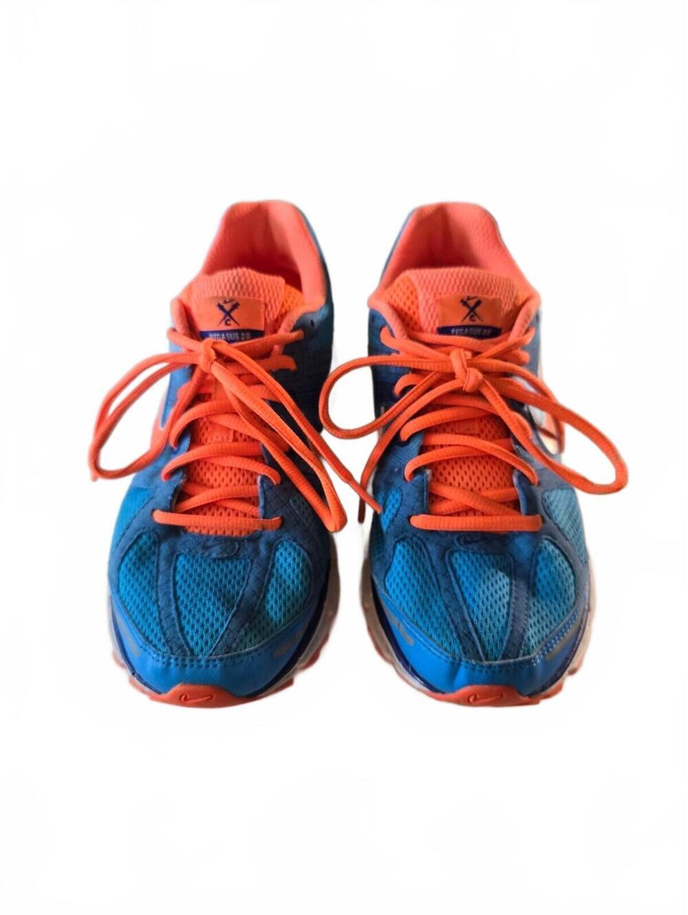 Nike Air Pegasus+ 28 Womens 7.5 Blue & Orange Jogging/Running Shoes
